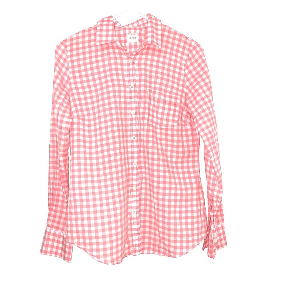 CLOSING- SEND OFFERS  J.Crew Pink Plaid Gingham